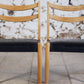 Chaise scandinave vintage en teck et skaï, 1960