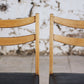 Chaise scandinave vintage en teck et skaï, 1960