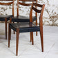 4 chaises scandinaves vintage en teck et skaï, 1960
