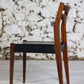 4 chaises scandinaves vintage en teck et skaï, 1960