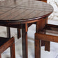 Ensemble table extensible et 5 chaises Silvio Coppola, 1970