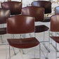 Série de 9 chaises bordeaux Max Stacker pour Steelcase, 1970