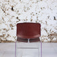 Série de 9 chaises bordeaux Max Stacker pour Steelcase, 1970