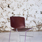Série de 9 chaises bordeaux Max Stacker pour Steelcase, 1970