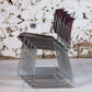 Série de 9 chaises bordeaux Max Stacker pour Steelcase, 1970