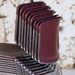 Série de 9 chaises bordeaux Max Stacker pour Steelcase, 1970