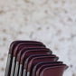 Série de 9 chaises bordeaux Max Stacker pour Steelcase, 1970