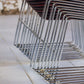 Série de 9 chaises bordeaux Max Stacker pour Steelcase, 1970