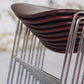 Série de 9 chaises bordeaux Max Stacker pour Steelcase, 1970