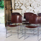 Série de 9 chaises bordeaux Max Stacker pour Steelcase, 1970