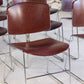 Série de 9 chaises bordeaux Max Stacker pour Steelcase, 1970