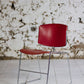 4 chaises rouges Max Stacker pour Steelcase, 1970