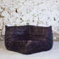Chauffeuse d'angle Togo aubergine par Michel Ducaroy pour Ligne Roset