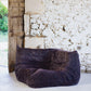 Chauffeuse d'angle Togo aubergine par Michel Ducaroy pour Ligne Roset