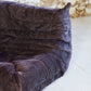 Chauffeuse d'angle Togo aubergine par Michel Ducaroy pour Ligne Roset