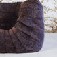 Chauffeuse d'angle Togo aubergine par Michel Ducaroy pour Ligne Roset