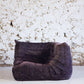 Chauffeuse d'angle Togo aubergine par Michel Ducaroy pour Ligne Roset