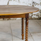 Table à rabats Louis Philippe bois tourné, XIXe siècle