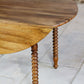 Table à rabats Louis Philippe bois tourné, XIXe siècle