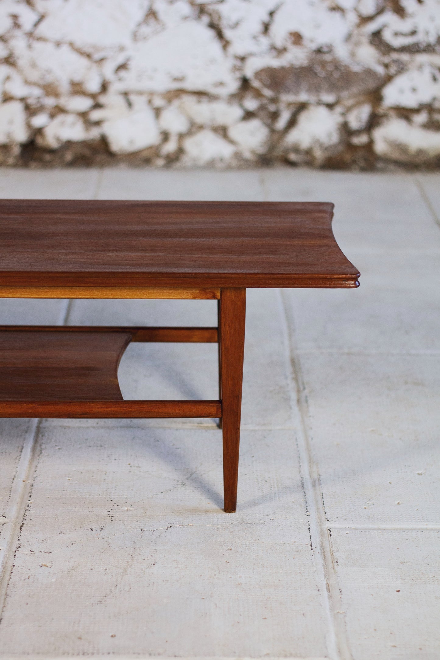 Table basse Mid-Century en teck massif par Richard Hornby pour Fyne Ladye, 1960