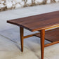 Table basse Mid-Century en teck massif par Richard Hornby pour Fyne Ladye, 1960