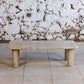 Table basse travertin dans le goût d'Angelo Mangiarotti, 1970