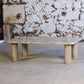 Table basse travertin dans le goût d'Angelo Mangiarotti, 1970