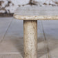 Table basse travertin dans le goût d'Angelo Mangiarotti, 1970