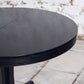 Table ronde noire Baumann extensible