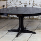Table ronde noire Baumann extensible