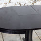 Table ronde noire Baumann extensible