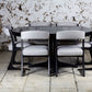 Table ronde noire Baumann extensible