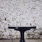 Table ronde noire Baumann extensible