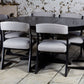 Table ronde noire Baumann extensible