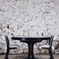 Table ronde noire Baumann extensible