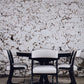 Table ronde noire Baumann extensible