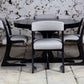 Table ronde noire Baumann extensible