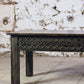 Table basse en bois sculptée indienne