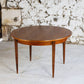 Table ronde vintage en teck, 1960