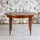 Table ronde vintage en teck, 1960