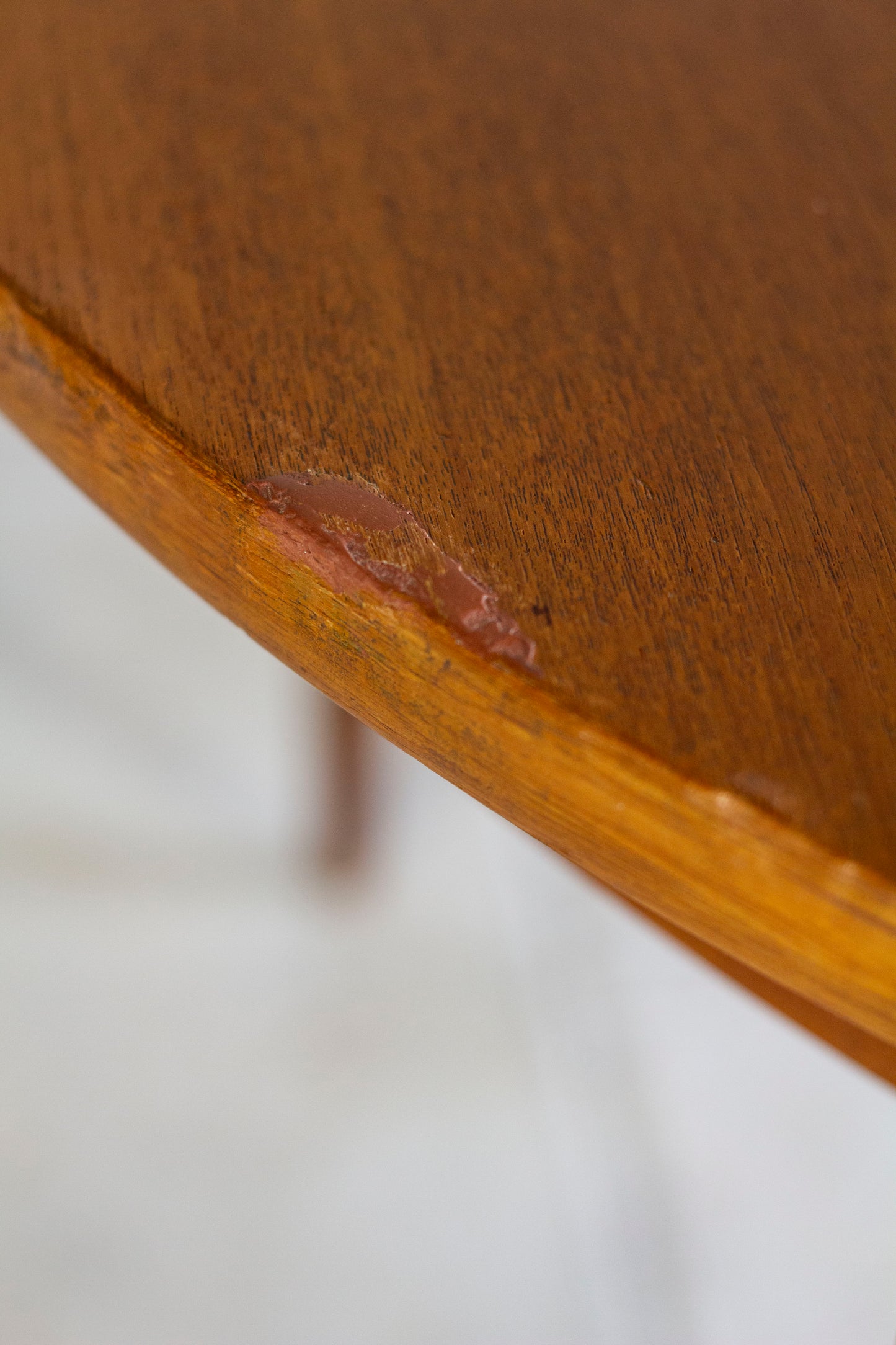 Table ronde vintage en teck, 1960