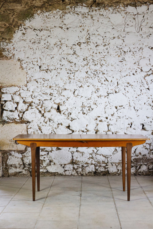 Table à manger scandinave vintage en teck, 1960