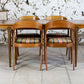Table à manger scandinave vintage en teck, 1960