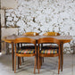 Table à manger scandinave vintage en teck, 1960