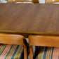 Table à manger scandinave vintage en teck, 1960