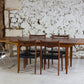 Table à manger scandinave en teck à rallonges, 1960