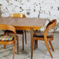 Table à manger scandinave vintage en teck, 1960