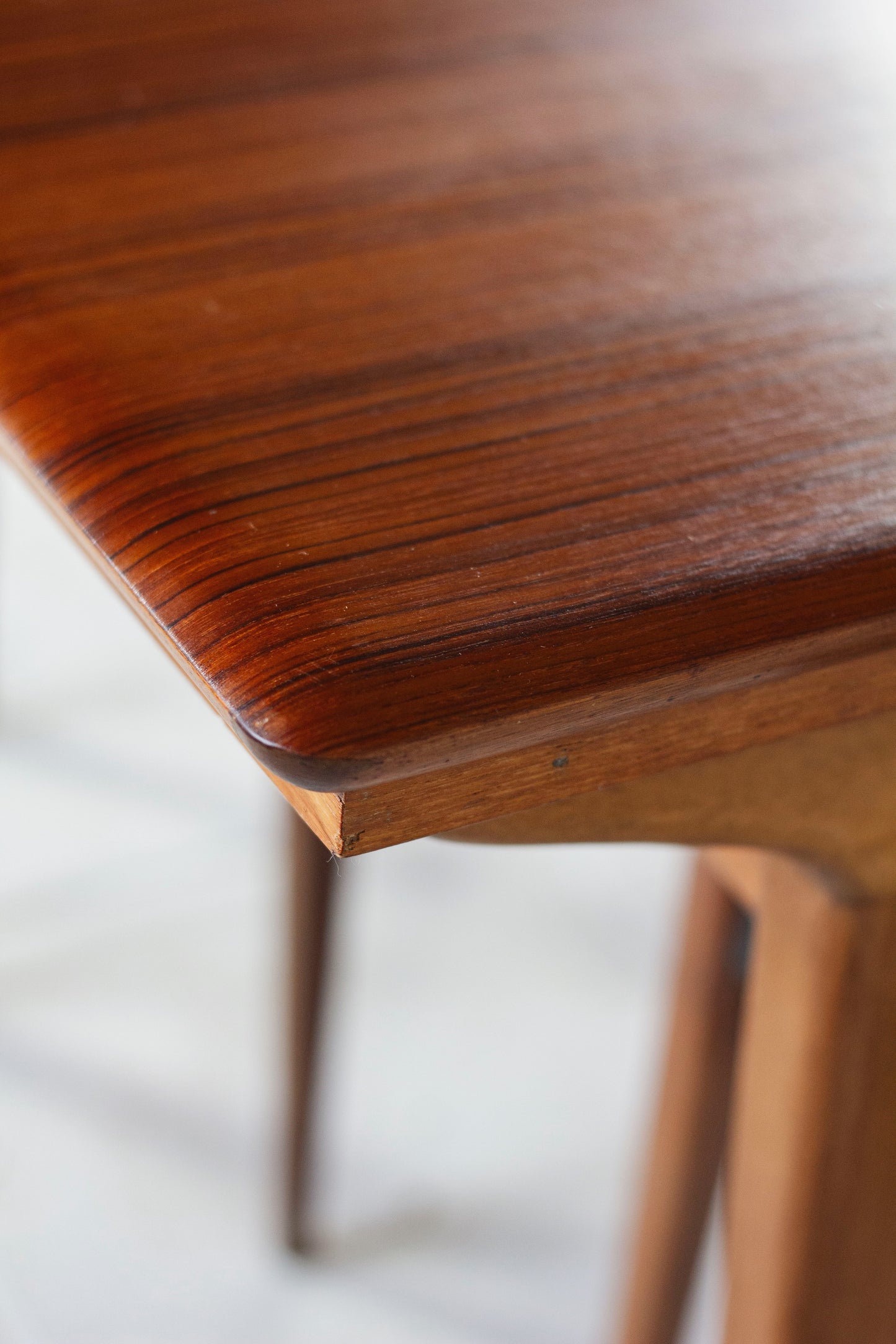 Table à manger scandinave en teck à rallonges, 1960