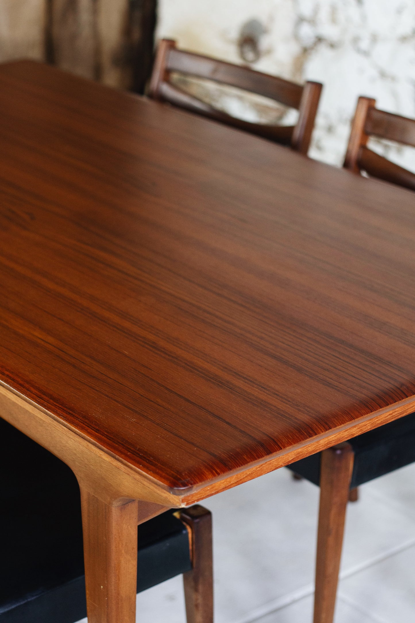 Table à manger scandinave en teck à rallonges, 1960