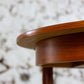 Table ronde vintage extensible en teck, 1960
